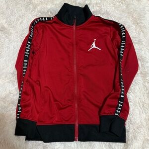 Jordan Men's Red and Black Track Jacket